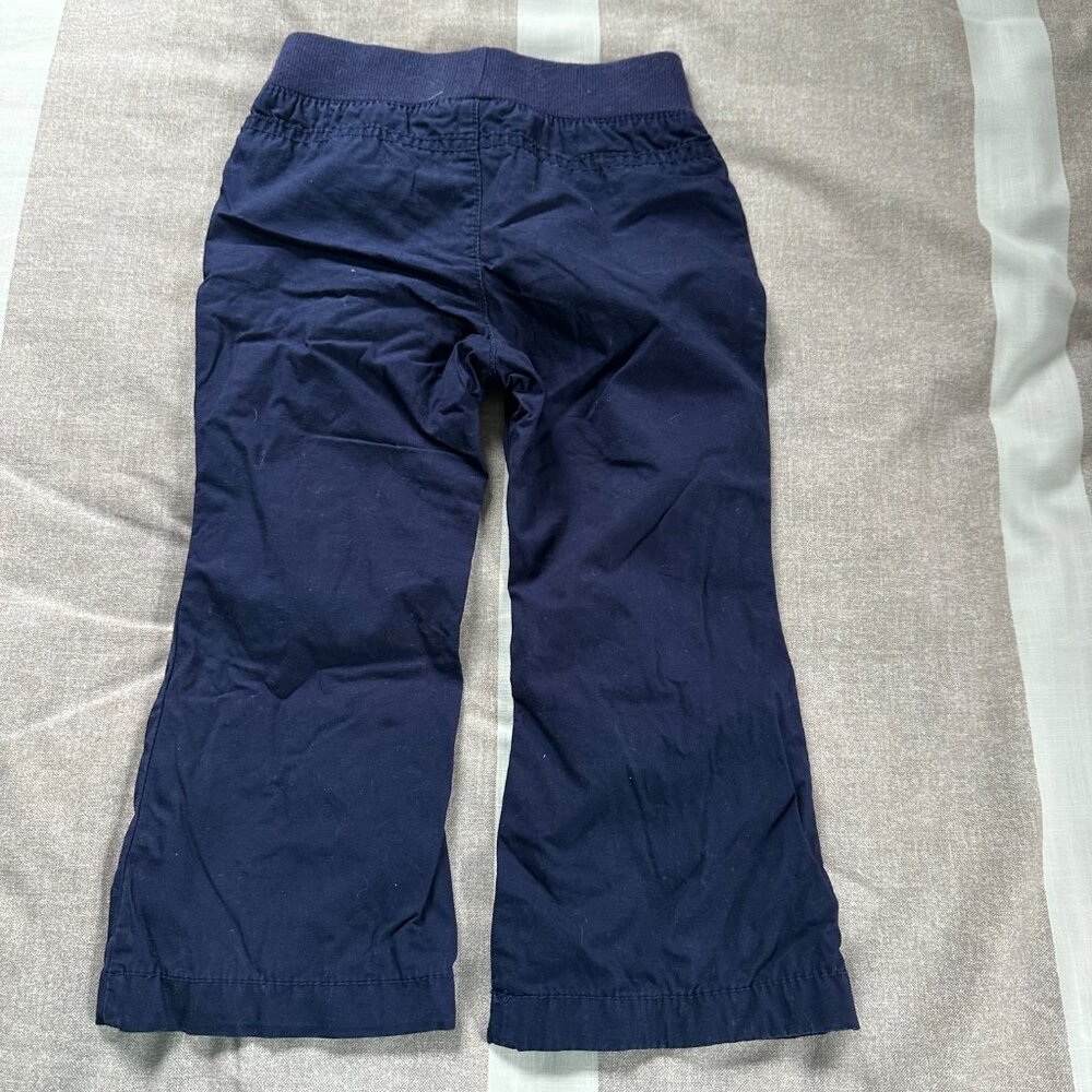 EUC Carter's Navy Blue Toddler Pull On Khaki Pants Sz 2T - Picture 4 of 4